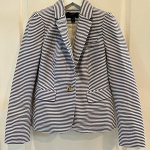 Jcrew puff sleeve nautical jacket.